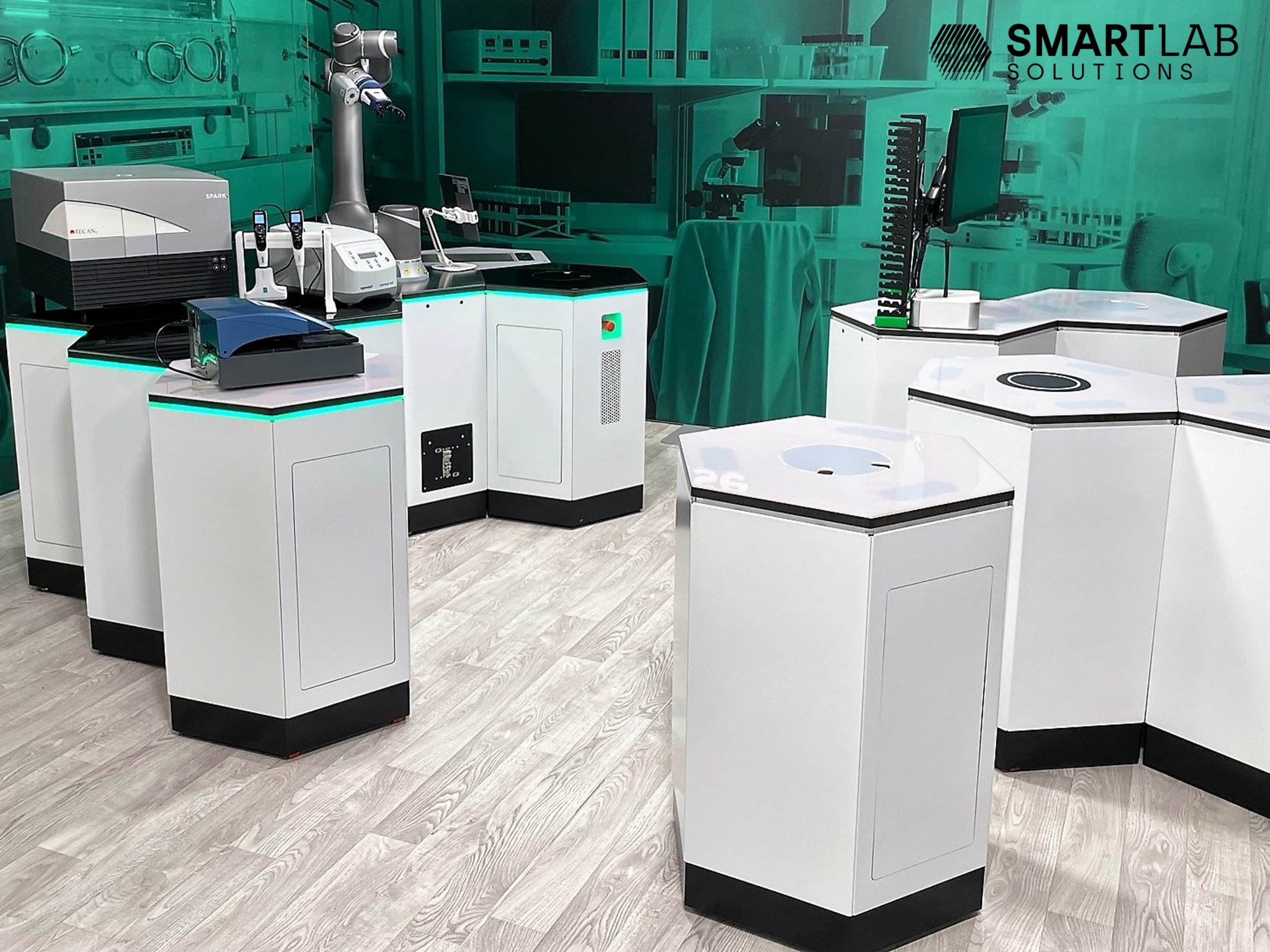 future lab with modular iHEX system and function integrated analytical devices
